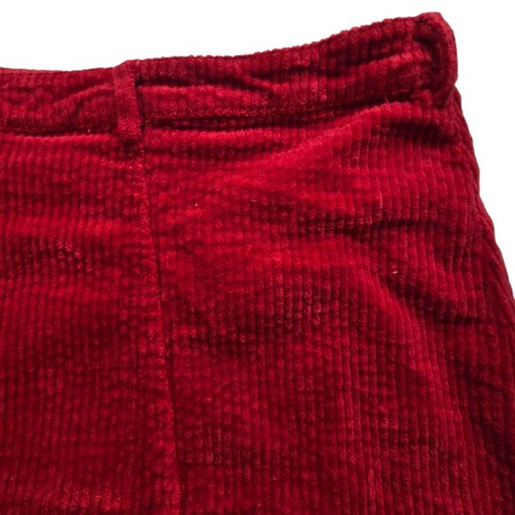 Disney Turning Red Panda Womens 3XL Corduroy Mini Skirt Embroidery Snap Front - Picture 9 of 12